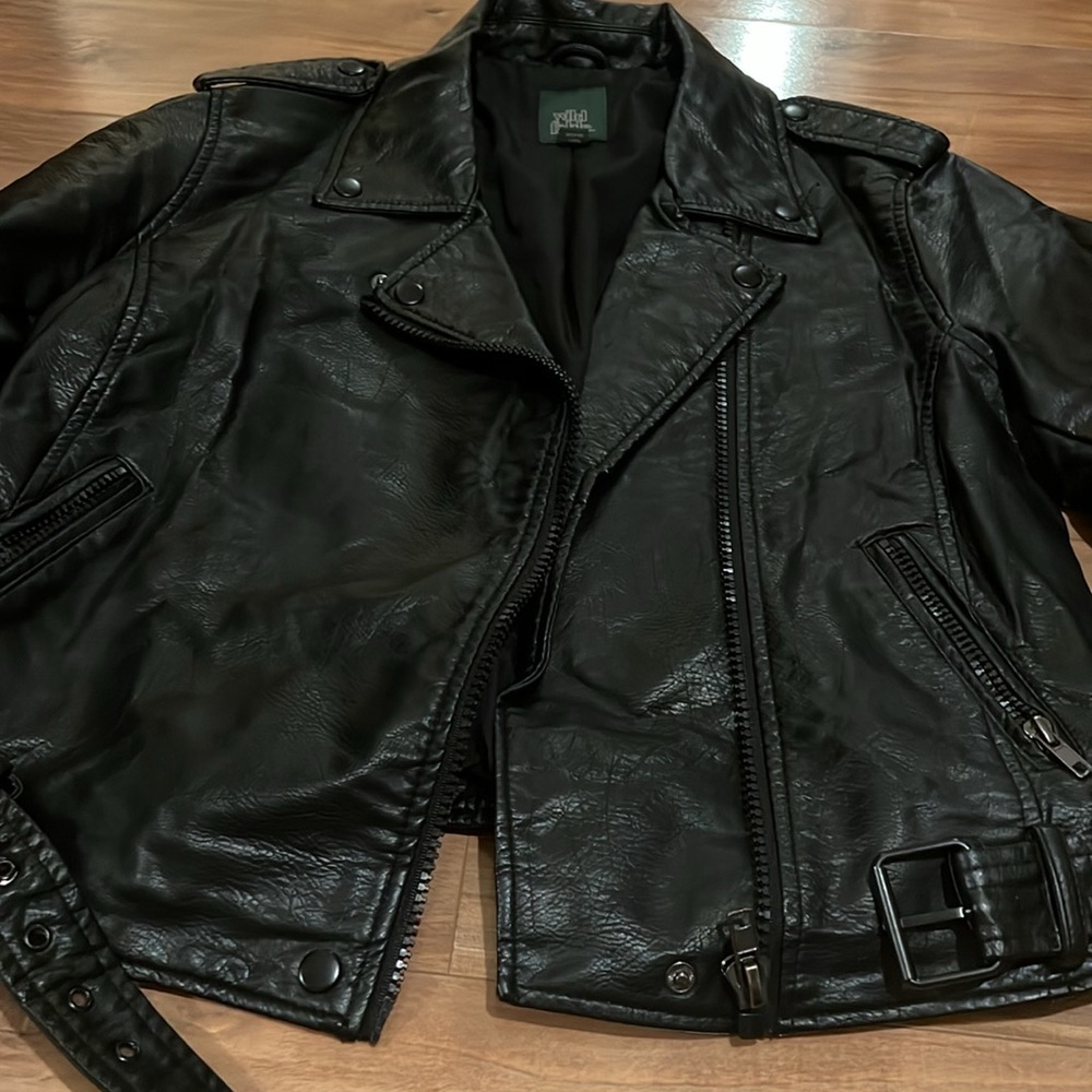 Wild Fable Black Faux Leather Jacket